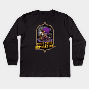 Minnesota Vikings Fans - Just Once Before I Die: Voyage Kids Long Sleeve T-Shirt